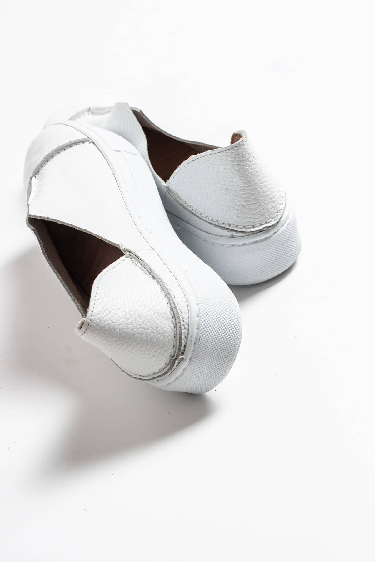 Passage Shoes. 2025 Beyaz Cilt Hakiki Deri Kadın Sneaker