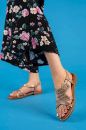 6168 Kadın Taş Detaylı Sandalet   ROSE