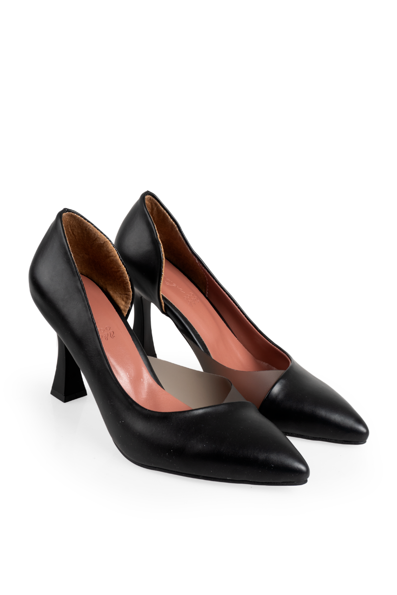3026 Siyah Yüksek Topuklu Kadın Ayakkabı   resmi