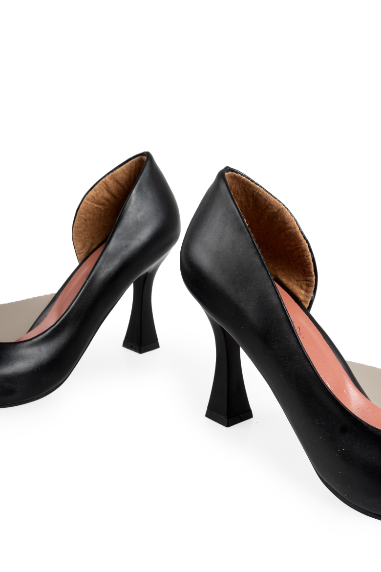 3026 Siyah Yüksek Topuklu Kadın Ayakkabı   resmi