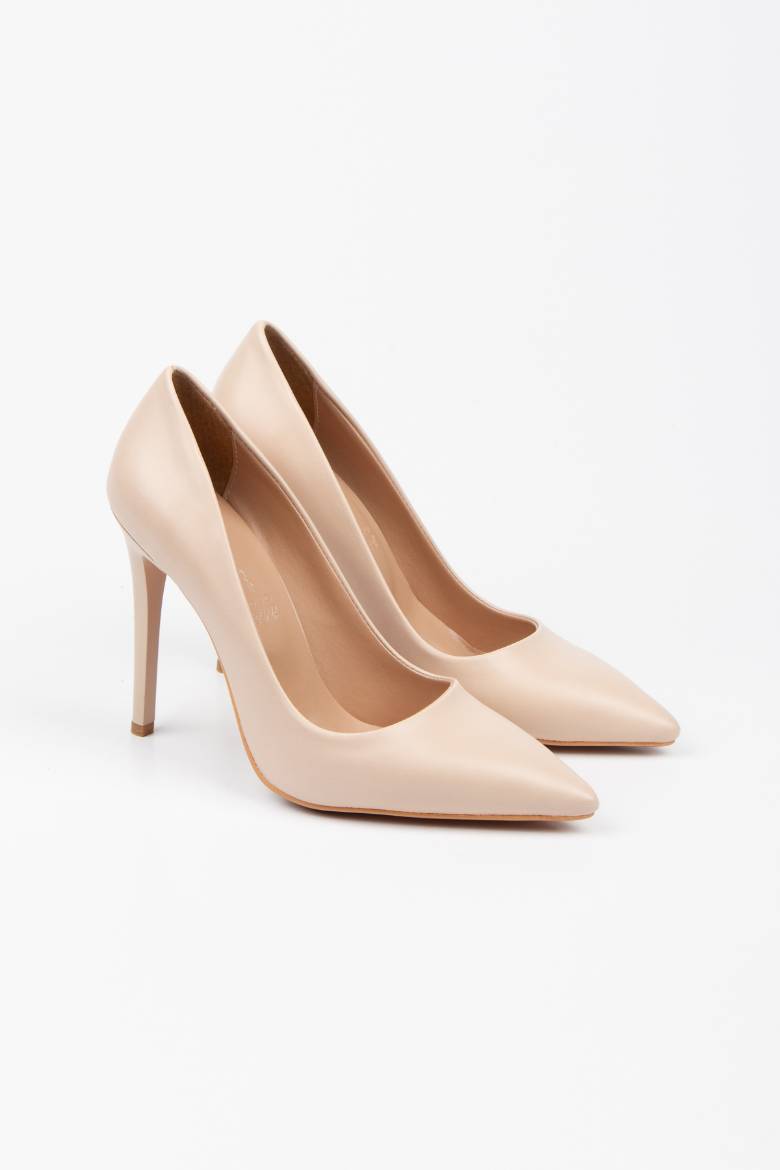 Kadın Cilt Yüksek Ince Topuklu Stiletto 3083  NUT PSG24-3083NUT resmi